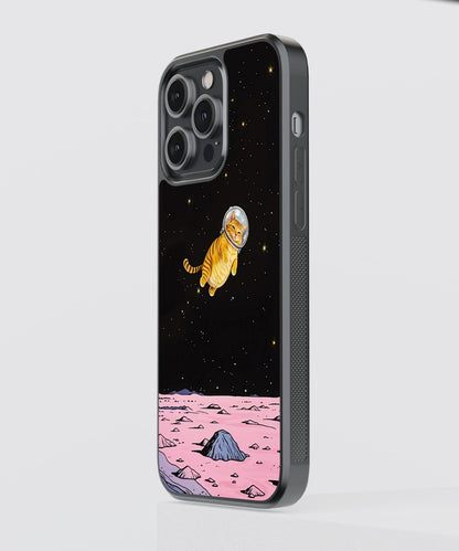 Space Cat Glass Case