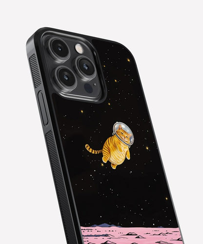 Space Cat Glass Case
