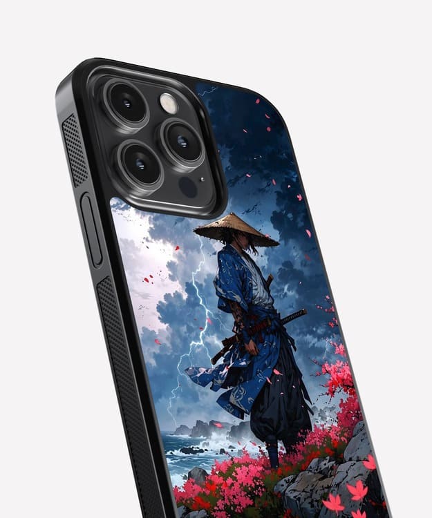 Samurai Artwork Glass Case