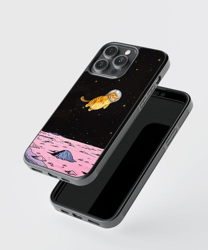 Space Cat Glass Case