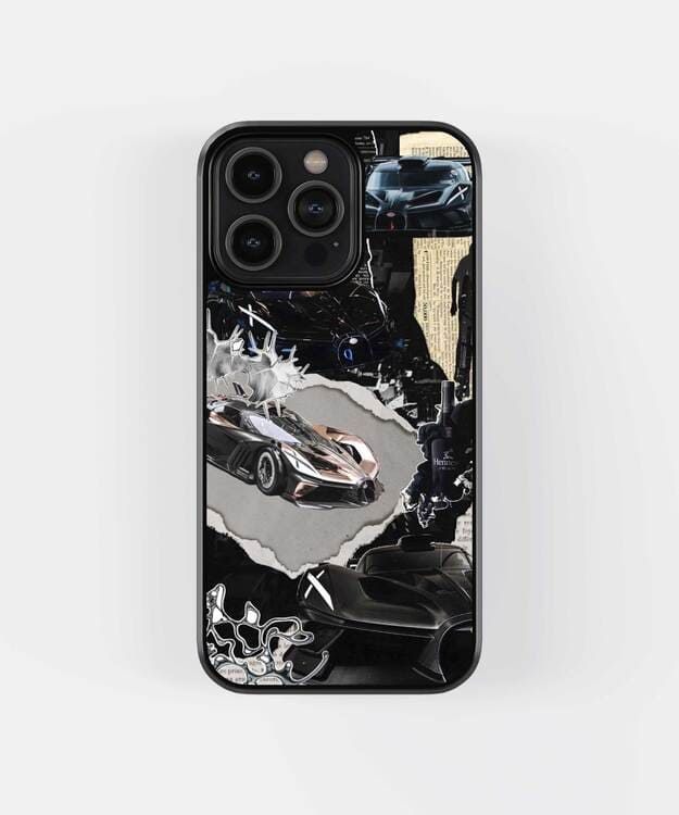 Luxury Car Poster Glass Case