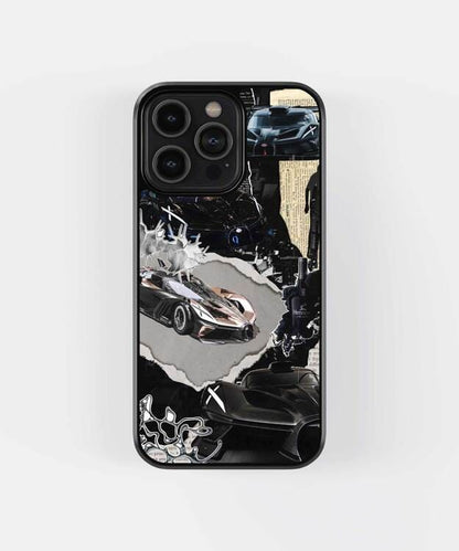 Luxury Car Poster Glass Case