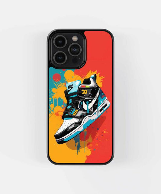 Sneakerhead Art Glass Case