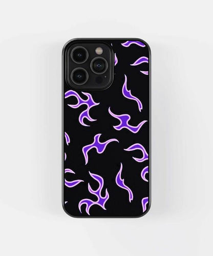 Purple Fire Glass Case