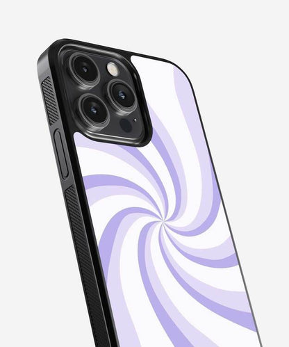 Lavender Spiral Glass Case