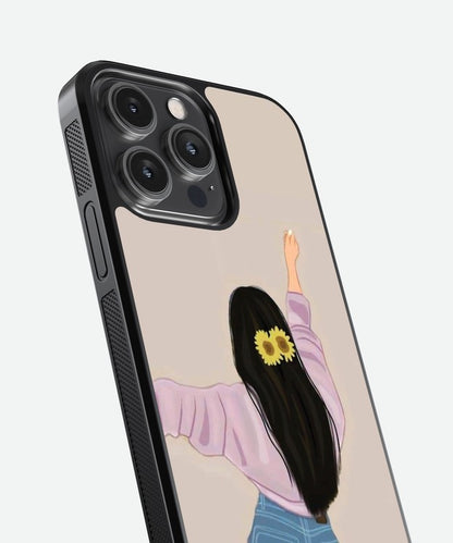 Lavender Girl Aesthetics Glass Case