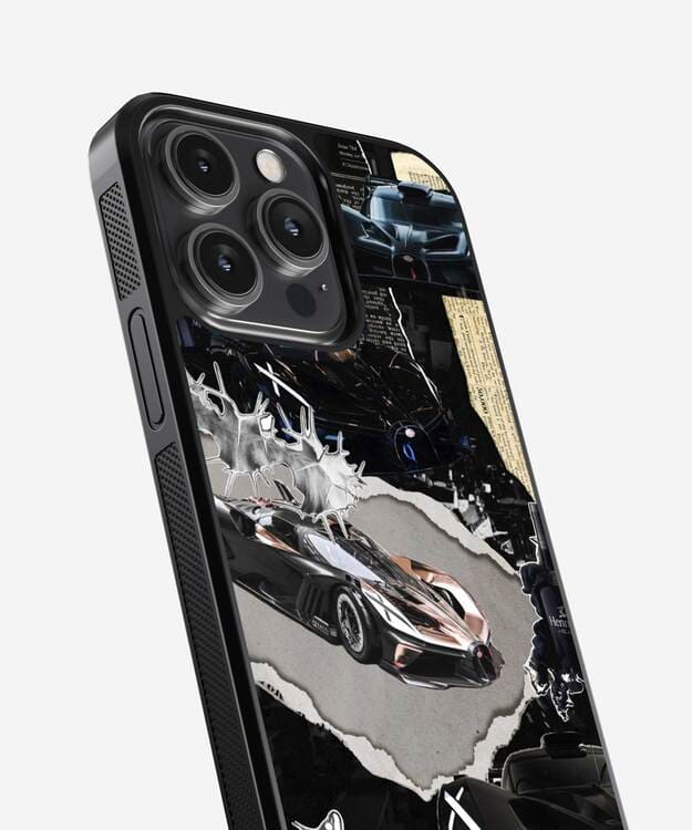 Luxury Car Poster Glass Case