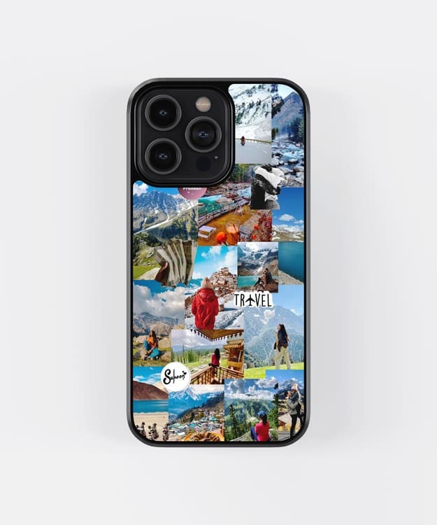 Snow Mountains Travel Glass Case