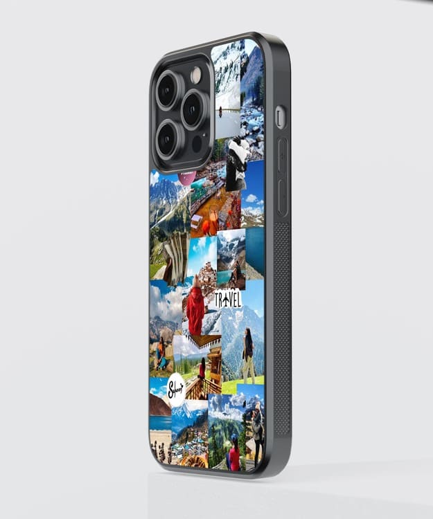 Snow Mountains Travel Glass Case