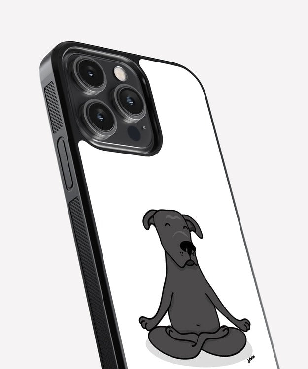 Peace Out Dog Glass Case