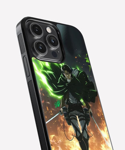 Levi Ackerman Neon Glass Case