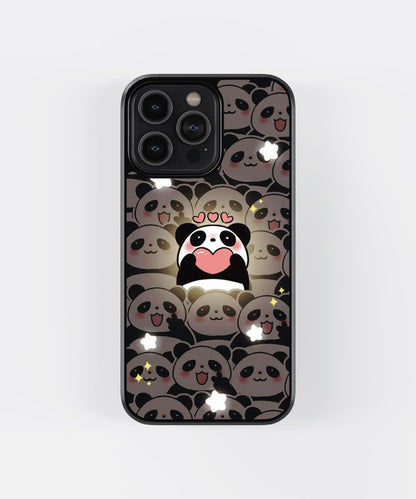 Panda Party Cute Glass Case