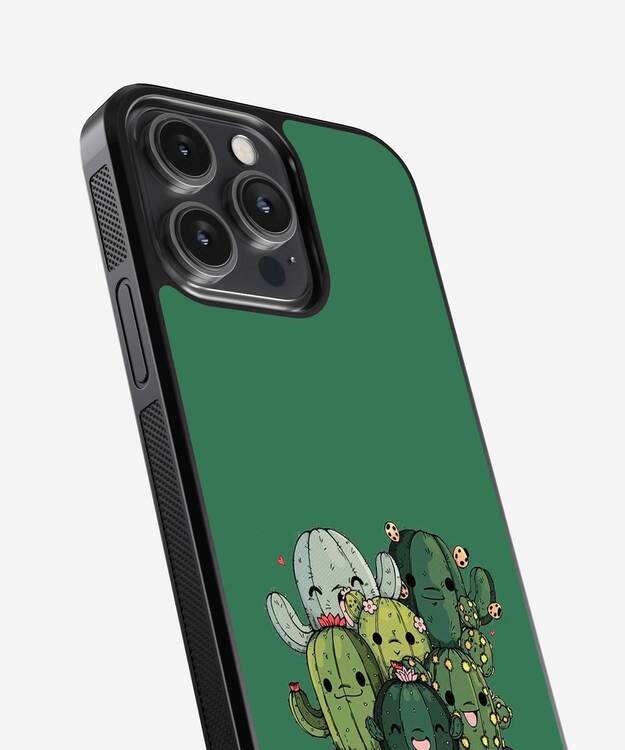 Cactus Free Hugs Glass Case