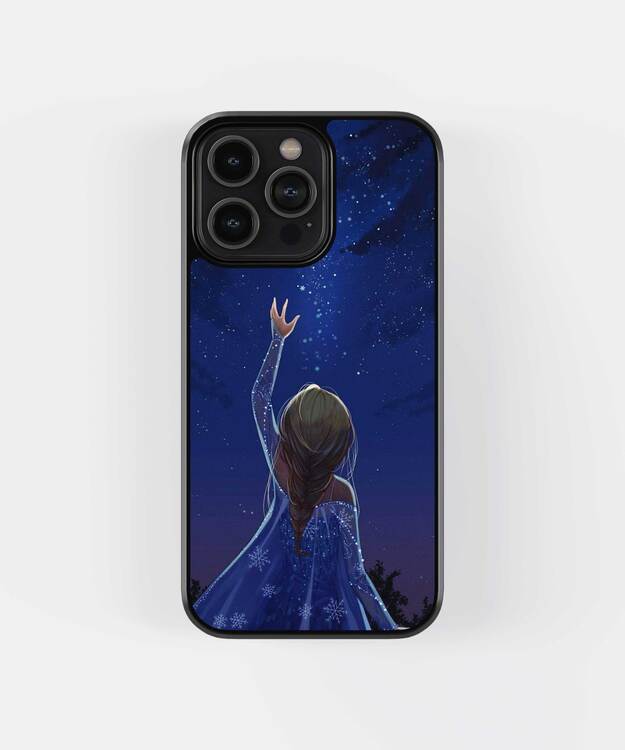 Elsa Frozen Disney Princess Glass Case