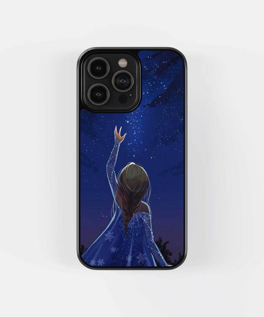 Elsa Frozen Disney Princess Glass Case