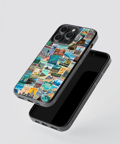 World Travel Vision Board Glass Case