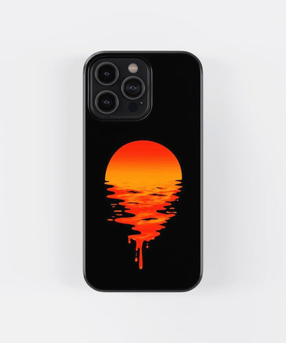 Sunset Painting Glass Case