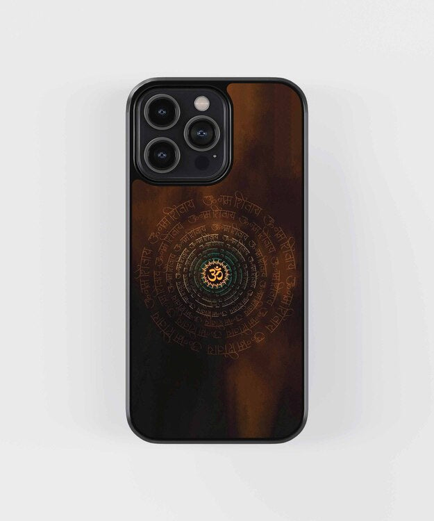 Om Mantra Glass Case