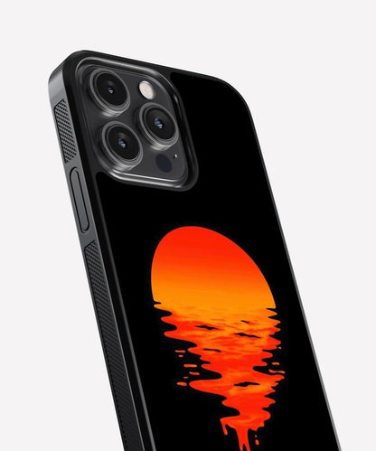 Sunset Painting Glass Case