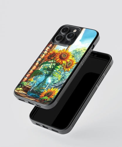 Sunflower Glass Case