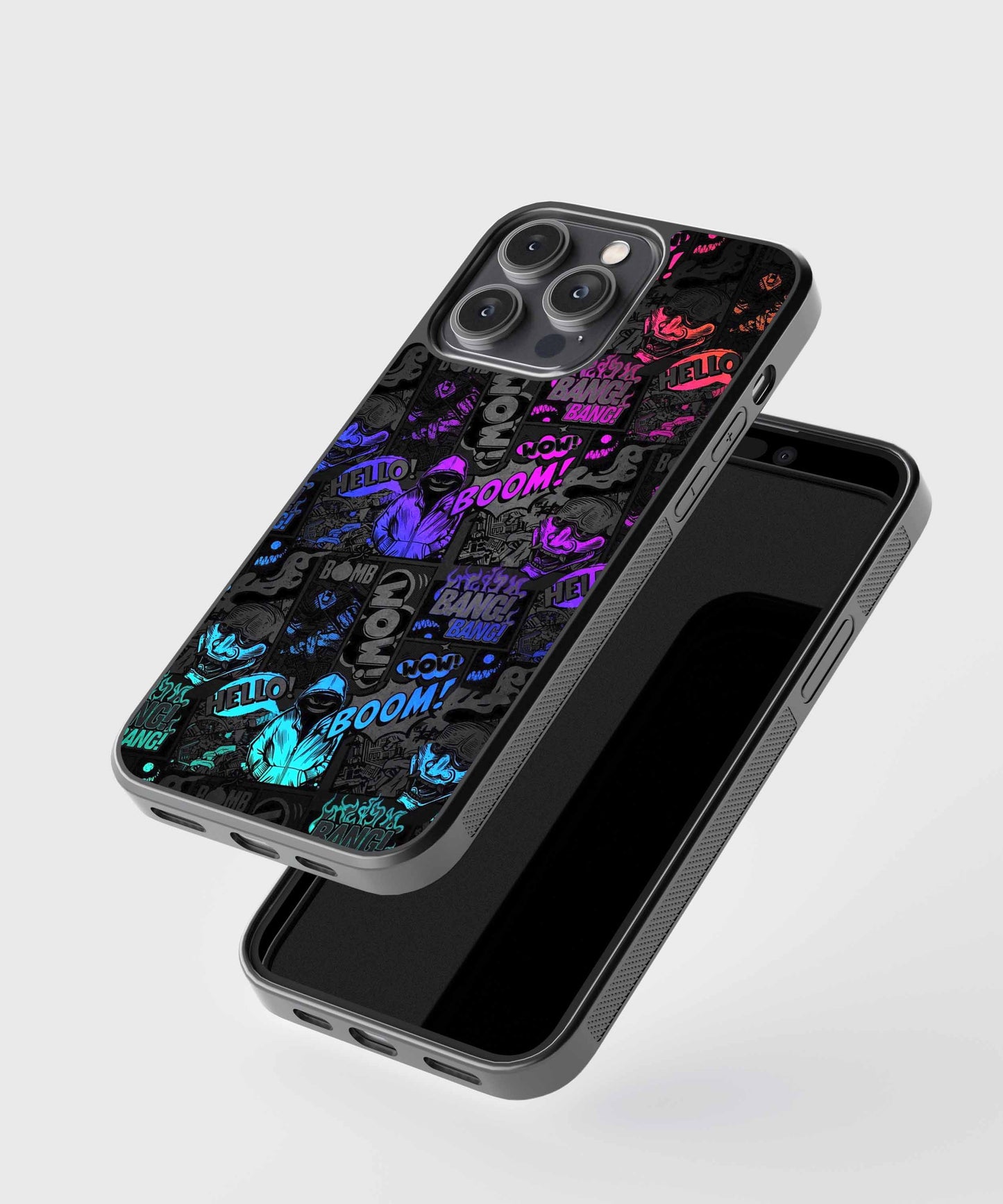 Neon Boom Boom Glass Case