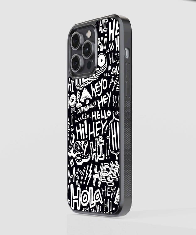 Hi Hey Hola Glass Case