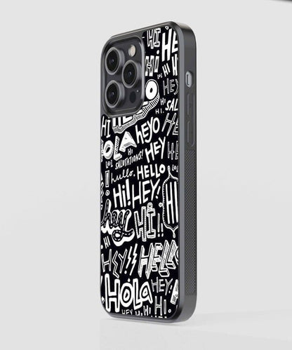 Hi Hey Hola Glass Case