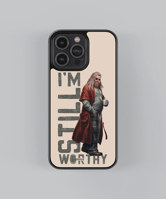 Thor I'M Still Worthy Glass Case