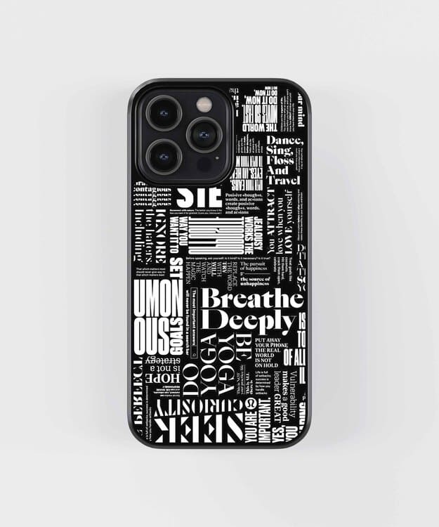 Breathe Deeply Glass Case