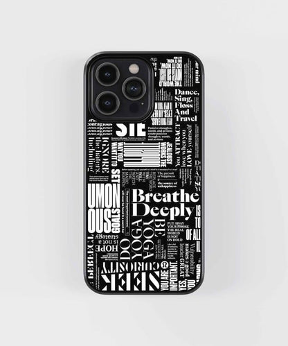 Breathe Deeply Glass Case
