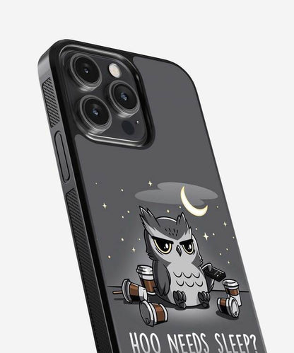 Hoo Needs Sleep Glass Case