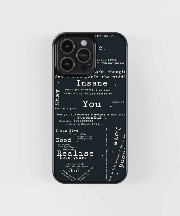 Insane You Glass Case