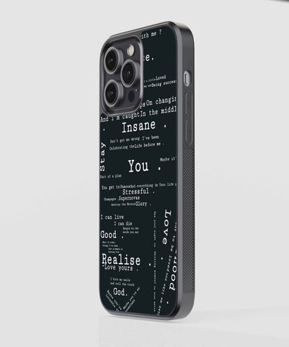 Insane You Glass Case