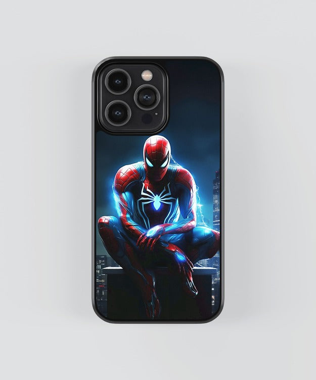 Spiderman Glow Glass Case