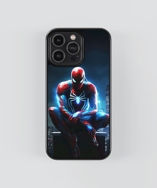 Spiderman Glow Glass Case