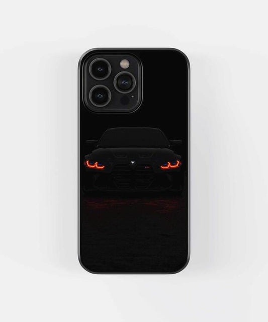 Fiery Car Eyes Glass Case