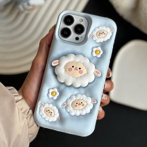 Cute Fluffy Sheep Soft Silicone Case