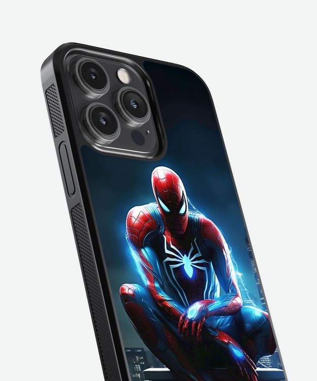 Spiderman Glow Glass Case