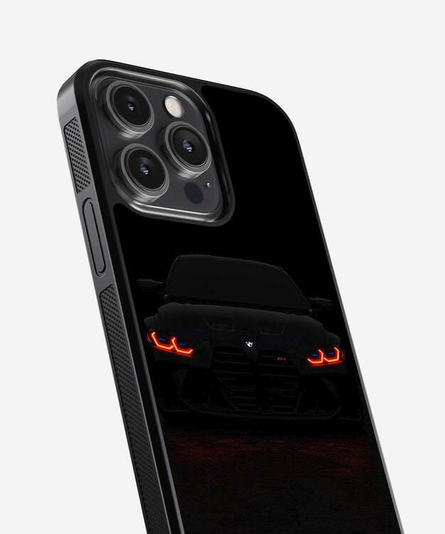 Fiery Car Eyes Glass Case