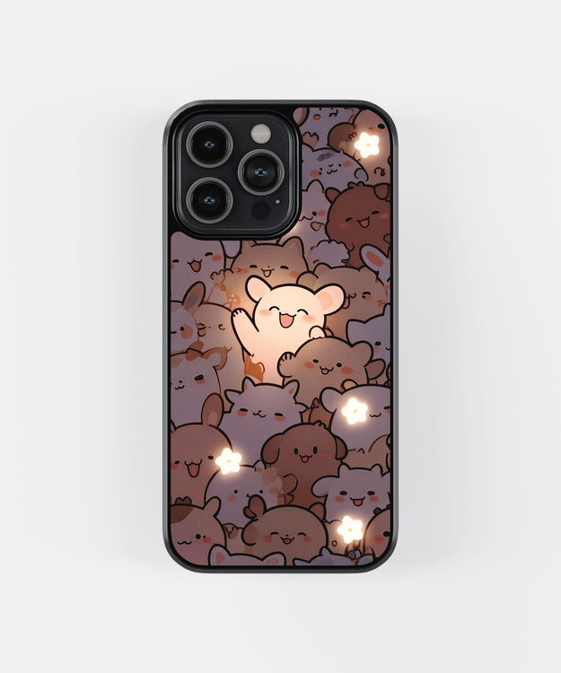 Cute Kawaii Animal Glass Case