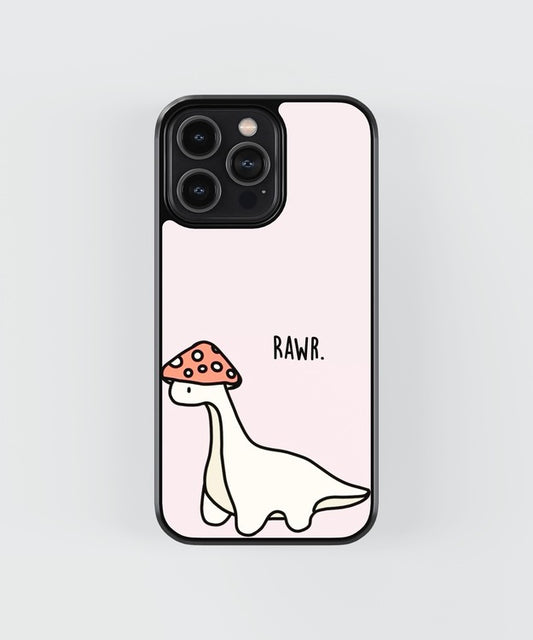 Dinosaur Rawr Glass Case