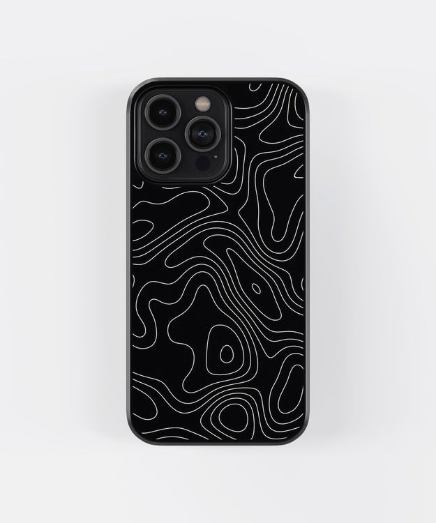 Black Line Art Glass Case