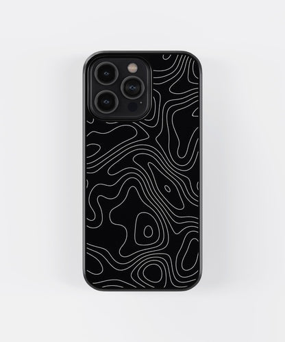 Black Line Art Glass Case