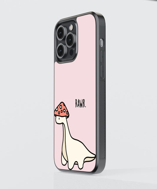 Dinosaur Rawr Glass Case