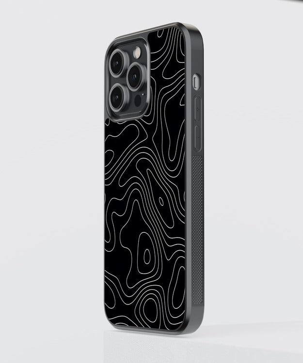 Black Line Art Glass Case