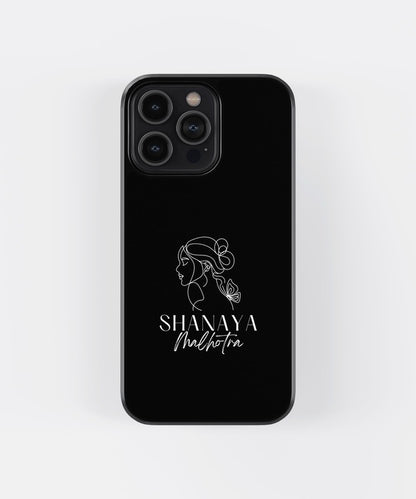 Stylish Custom Name Glass Case
