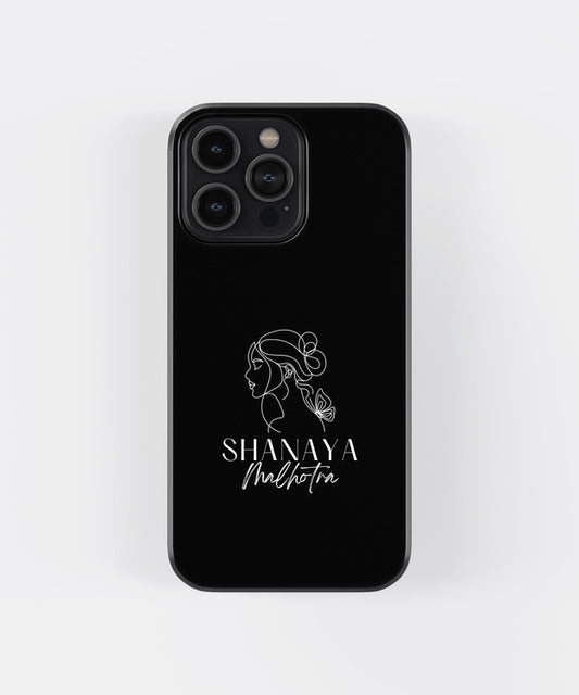 Stylish Custom Name Glass Case