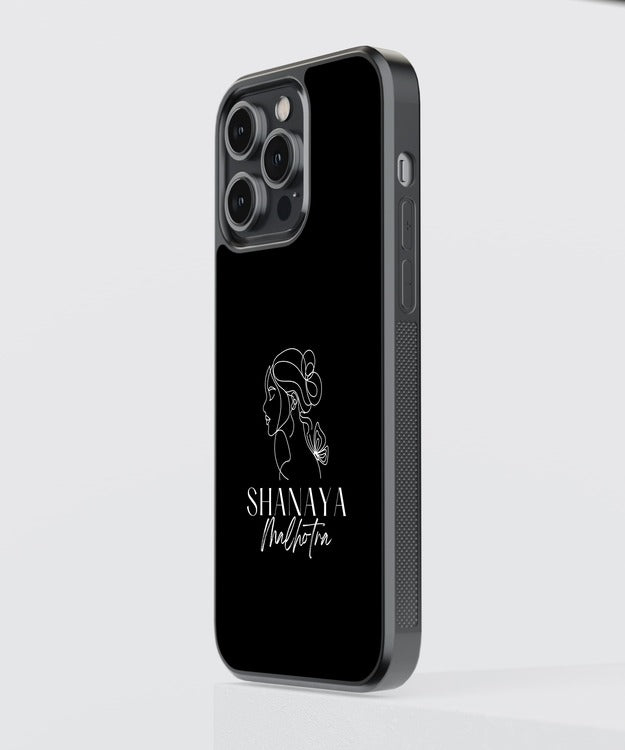 Stylish Custom Name Glass Case