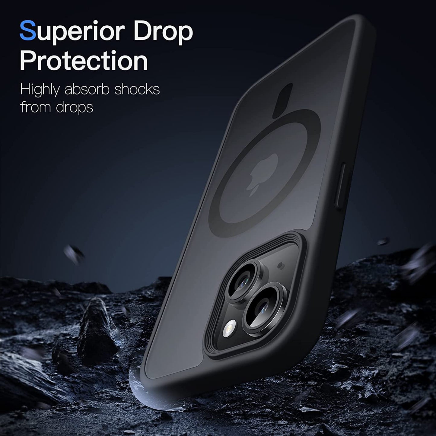 Black Transparent  MagSafe Case