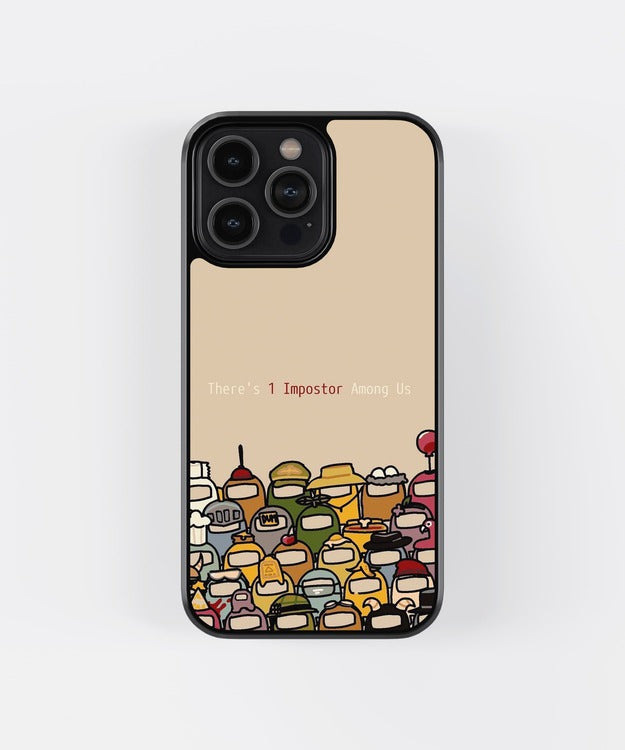 Imposter Among Us Glass Case